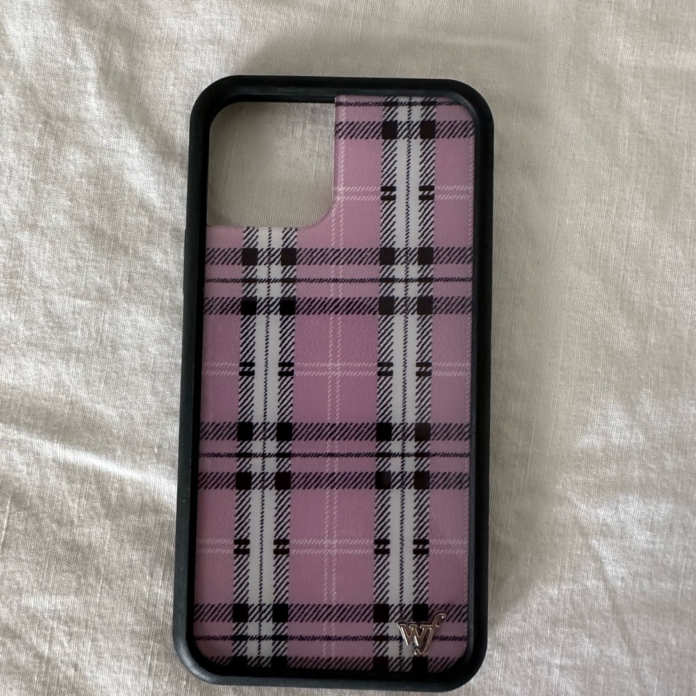 Wildflower iPhone 11 Pro case: Lavender Plaid